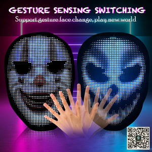 EZ Programmable LED Smart Halloween Mask Gesture Sensing