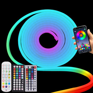 RGB LED Rope Strip Lights with Wifi APP Remote Control (8 Styles) 6 Sizes