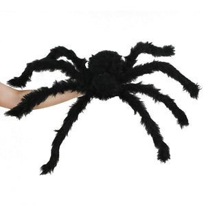 Halloween Giant Black Spider Pillow Plush Stuffed Animal (3 Sizes)