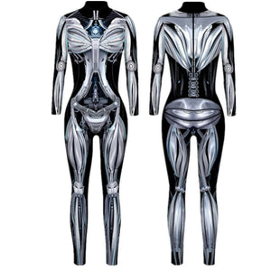 Robot Cyberpunk Bodysuit Costume (20 Colors) S-XL