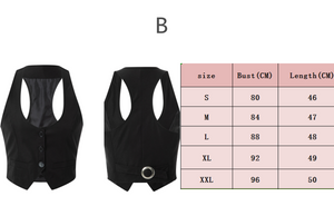 Waistcoat Racerback Vest Tuxedo Suit (8 Styles) S-2XL