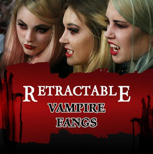 Retractable Vampire Fangs Teeth (2 Pack)