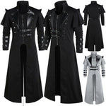 Gothic Medieval Long Jacket Trench Coat (2 Colors) S-5XL