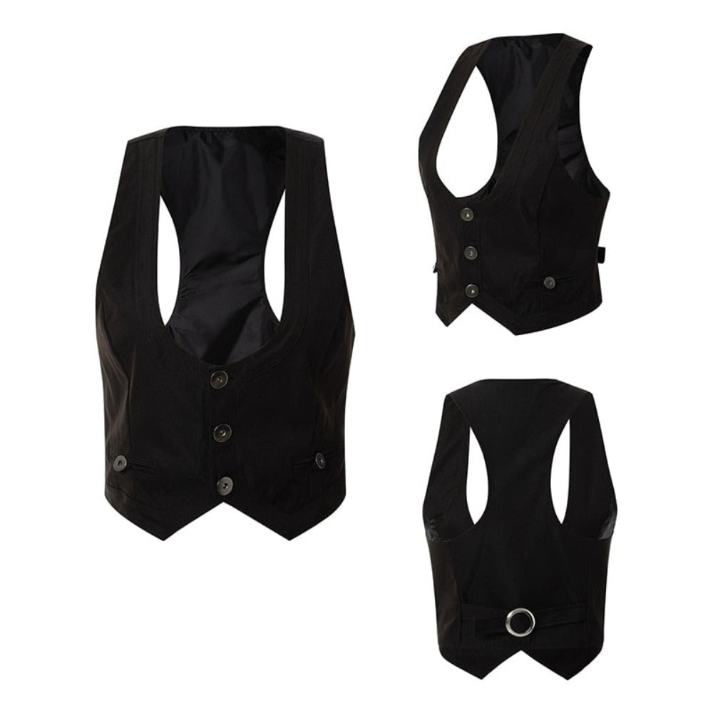 Waistcoat Racerback Vest Tuxedo Suit (8 Styles) S-2XL