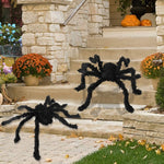 Halloween Giant Black Spider Pillow Plush Stuffed Animal (3 Sizes)