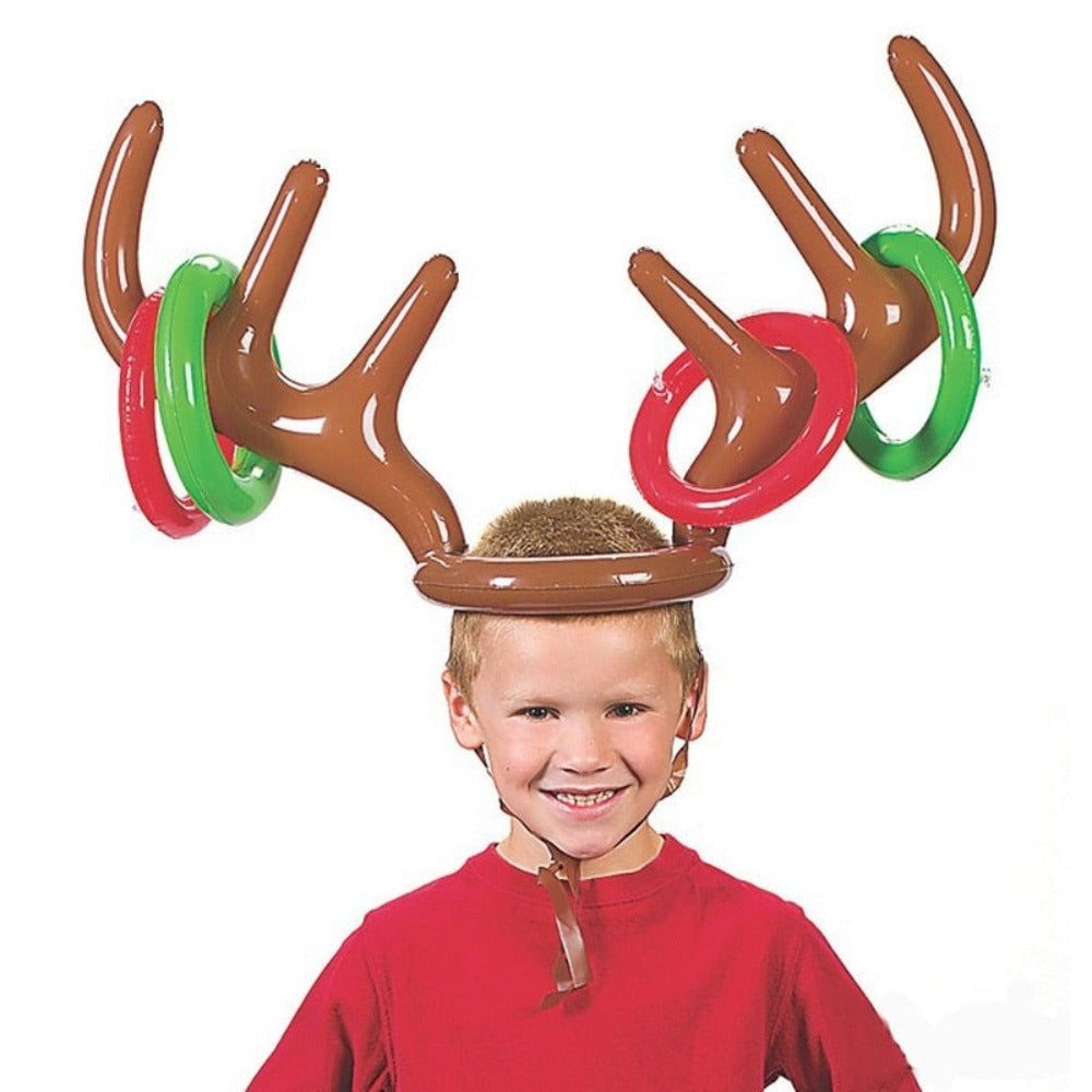 Inflatable Ring Reindeer Antler Hat