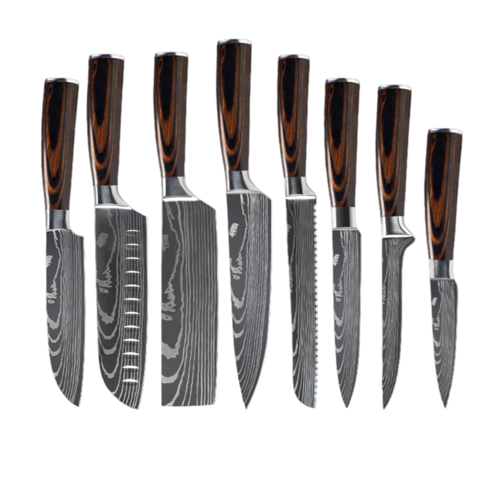 Damascus Kitchen Set Knives (29 Options)
