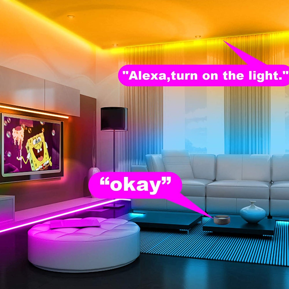 RGB LED Rope Strip Lights with Wifi APP Remote Control (8 Styles) 6 Sizes