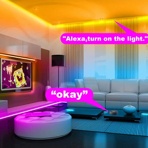 RGB LED Rope Strip Lights with Wifi APP Remote Control (8 Styles) 6 Sizes