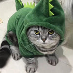 Pet Cat Dino Suit Plush Costume (2 Colors) XS-XXL