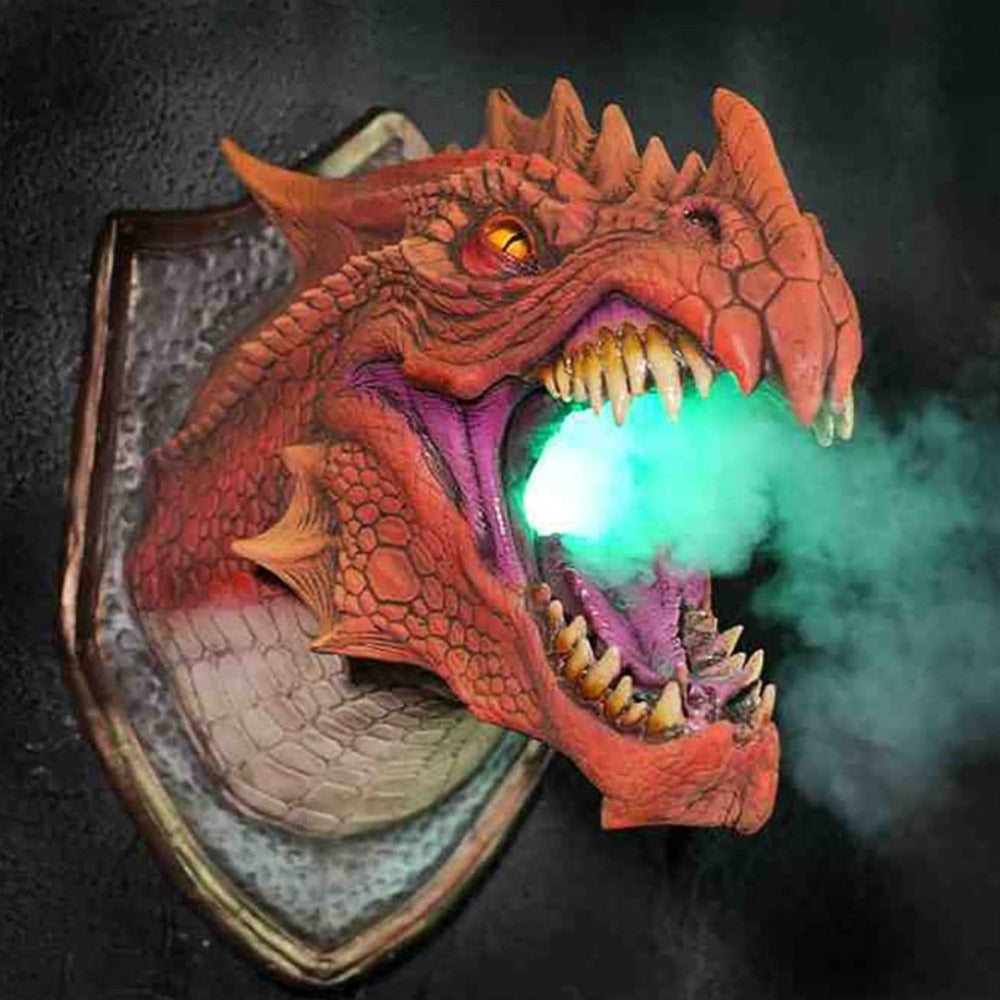 3D Dragon Head Wall Mounted Smoke Home Décor (2 Colors & Styles)