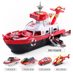 Boat Simulation Track Inertia Playset Kids Toy (2 Colors)