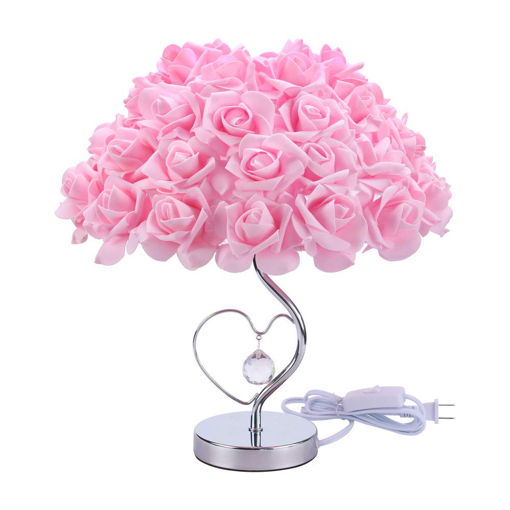 Rose Flower Heart Light Lamp (3 Colors)