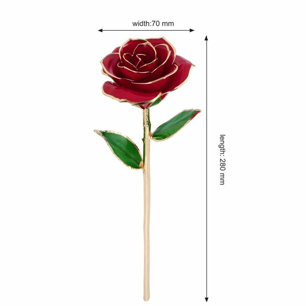 Preserved 24k Gold Long Stem Immortal Rose (4 colors)