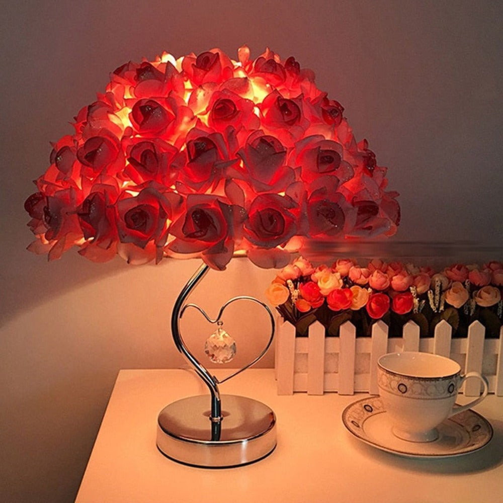 Rose Flower Heart Light Lamp (3 Colors)