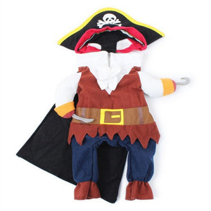Pet Cat Pirate Suit Costume (Size S-XL)
