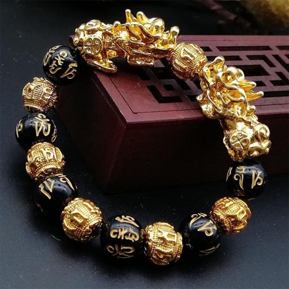 Pixiu Feng Shui Black Obsidian Bracelet (6 Designs)