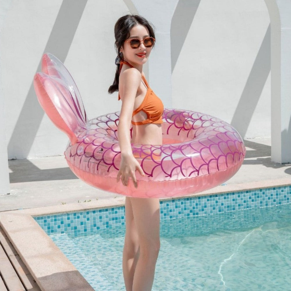 Inflatable Mermaid Swimming Float (2 Styles) Kids - Adult