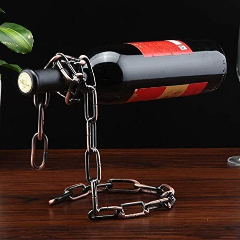 Chain Hanging Wine Bottle Holder (3 Colors)