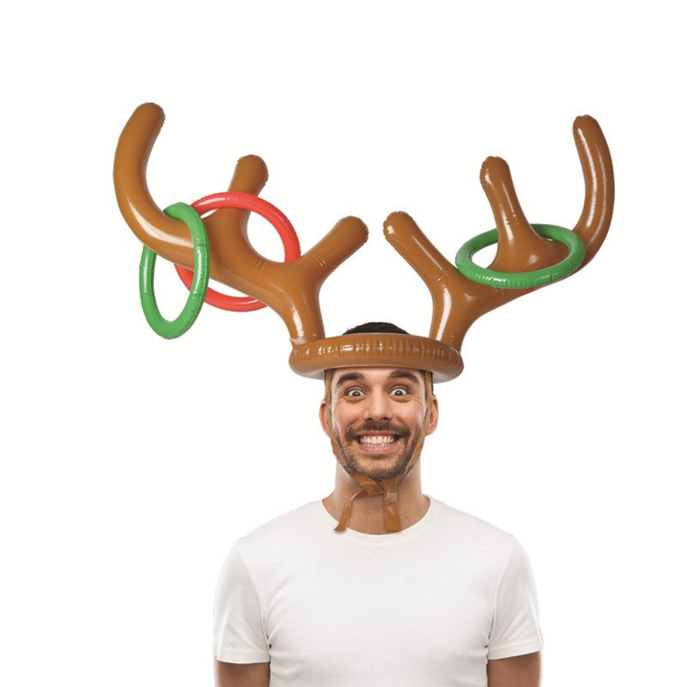 Inflatable Ring Reindeer Antler Hat
