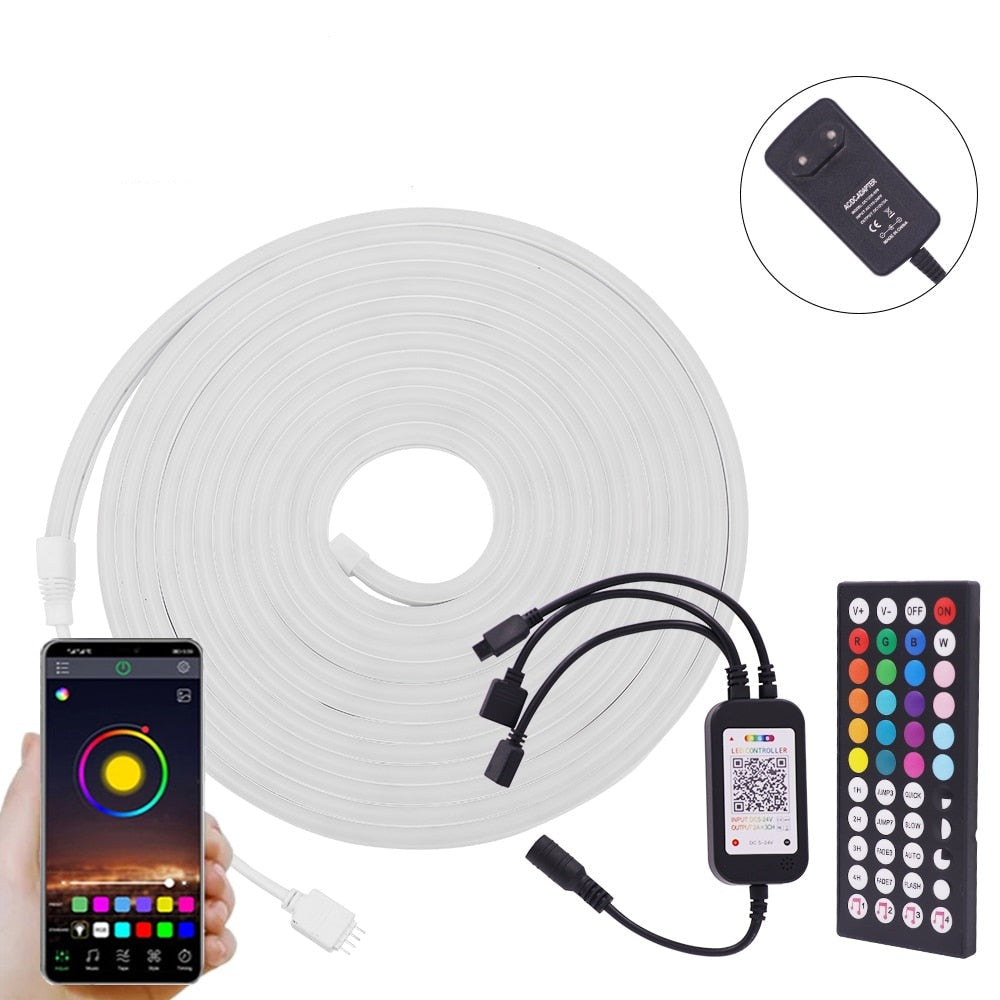 RGB LED Rope Strip Lights with Wifi APP Remote Control (8 Styles) 6 Sizes