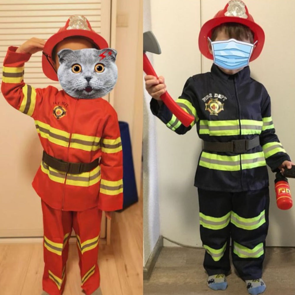 Firefighter Kids Costume Set (2 Colors)