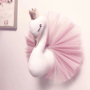 Swan Hanging Wall Stuffed Animal Pillow Plush (2 Colors)