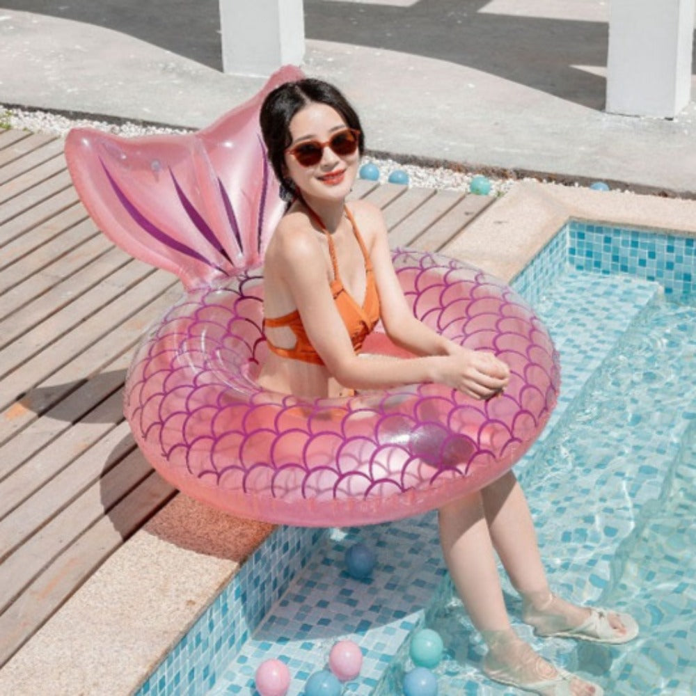 Inflatable Mermaid Swimming Float (2 Styles) Kids - Adult