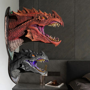 3D Dragon Head Wall Mounted Smoke Home Décor (2 Colors & Styles)