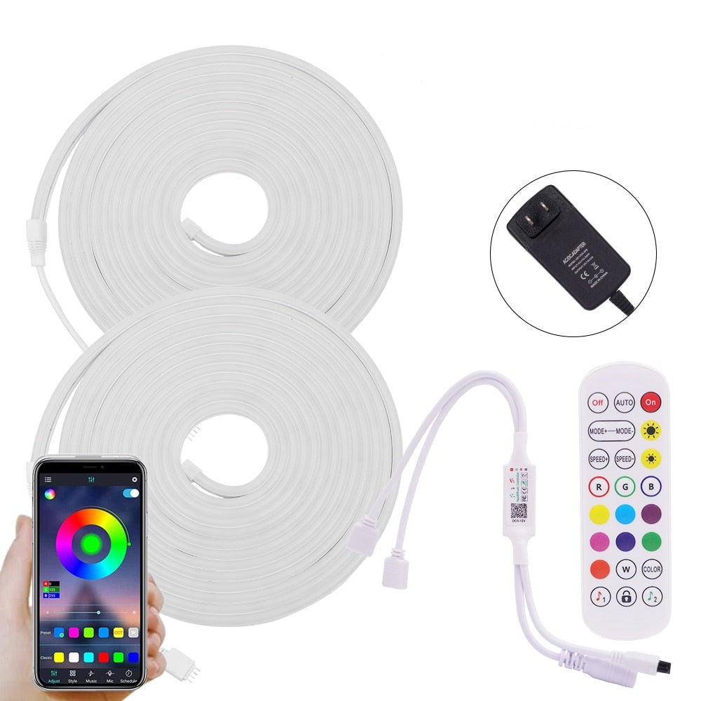 RGB LED Rope Strip Lights with Wifi APP Remote Control (8 Styles) 6 Sizes
