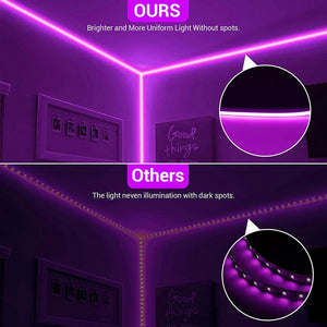 RGB LED Rope Strip Lights with Wifi APP Remote Control (8 Styles) 6 Sizes
