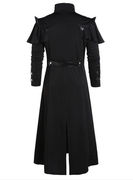 Gothic Medieval Long Jacket Trench Coat (2 Colors) S-5XL