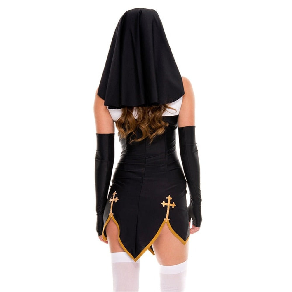 Nun Convent Dress Costume Set (2 Colors) S-3XL