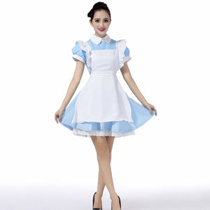 Alice In Wonderland Maid Dress Set Costume (S-2XL)
