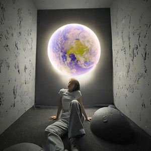 3D LED Moon or Earth Ceiling or Wall Lamp (3 Styles) 24CM-80CM