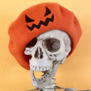 Cute Halloween Beret Pumpkin Hat