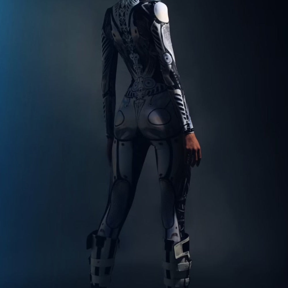 3D Sci-Fi Cyberpunk Bodysuit Costume (20 Styles) S-XL