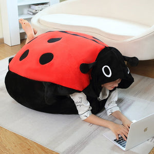 Wearable Lady Bug Shell Stuffed Animal Pillow Plush (2 Size)