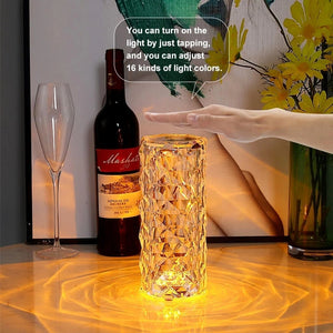 Crystal Table Lamp (3 Options) with Remote Control