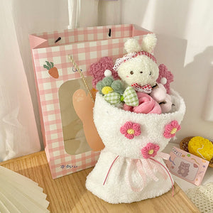 Kawaii Bunny Plush Doll Bouquet Flower (10 Options) with Gift Bag