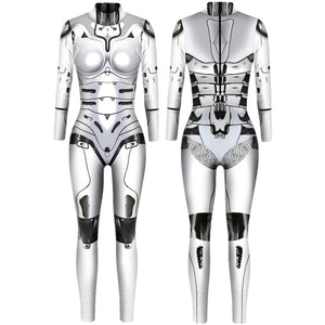 Robot Cyberpunk Bodysuit Costume (20 Colors) S-XL