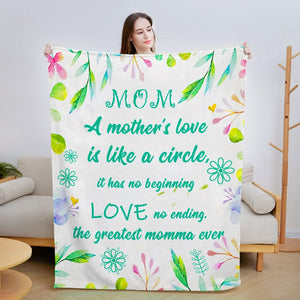 Message "To My Mom" Blanket (16 Style)