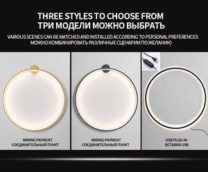 Modern LED Ring Wall Lamp (3 Options) 30CM-120CM
