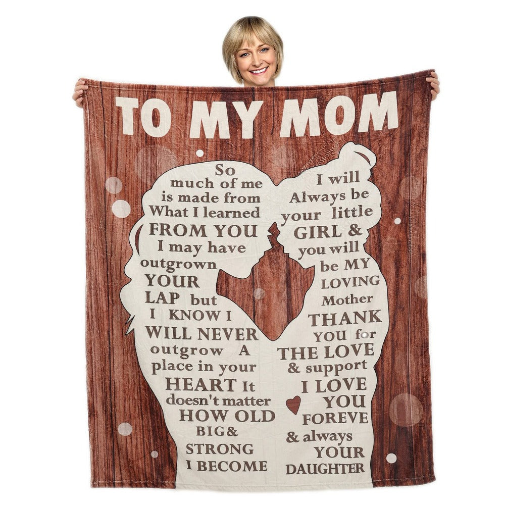 Message "To My Mom" Blanket (16 Style)