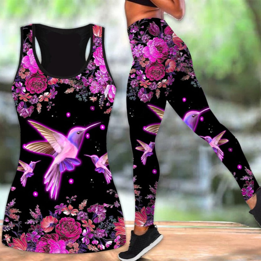 3D Printed Tops and High Waist Leggings Set (12 Styles) M-8XL