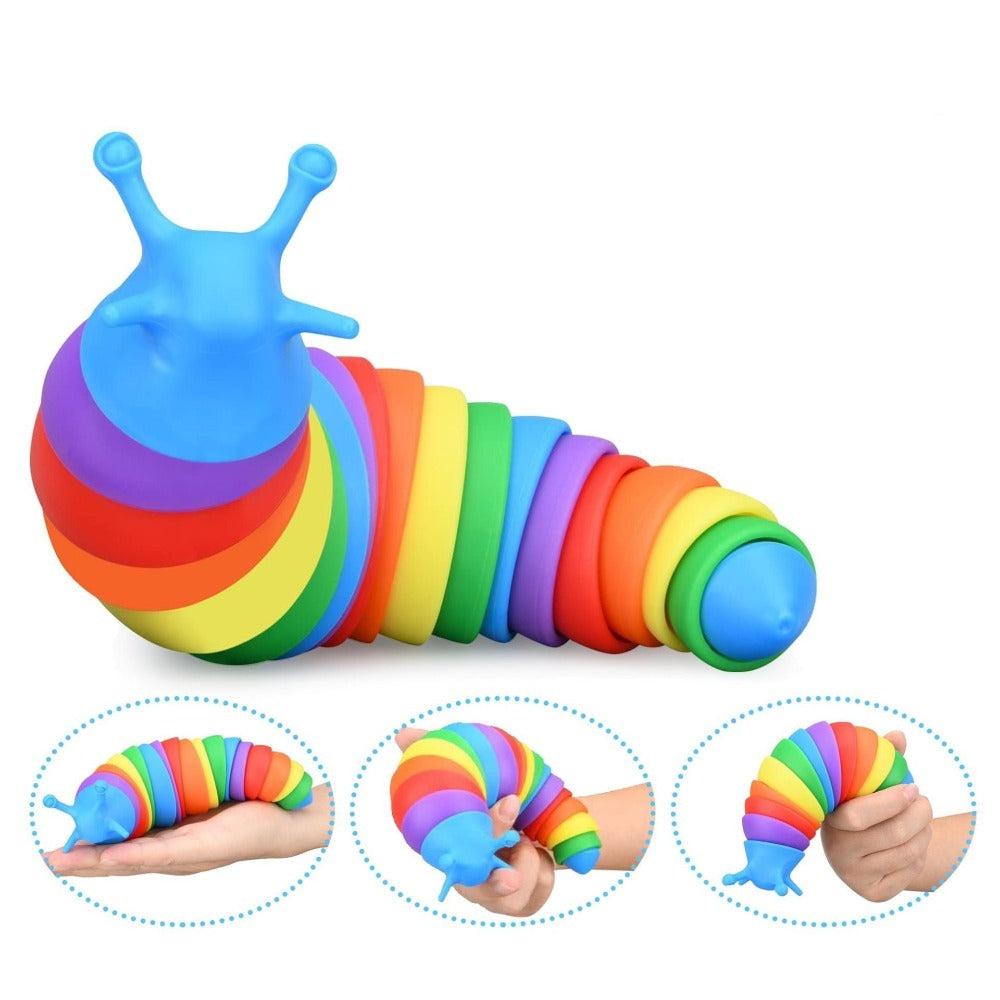 Fidget Squirming Snail Caterpillar Worm Toy (2 Options)