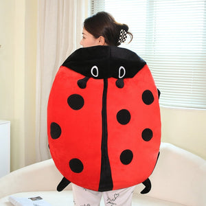 Wearable Lady Bug Shell Stuffed Animal Pillow Plush (2 Size)