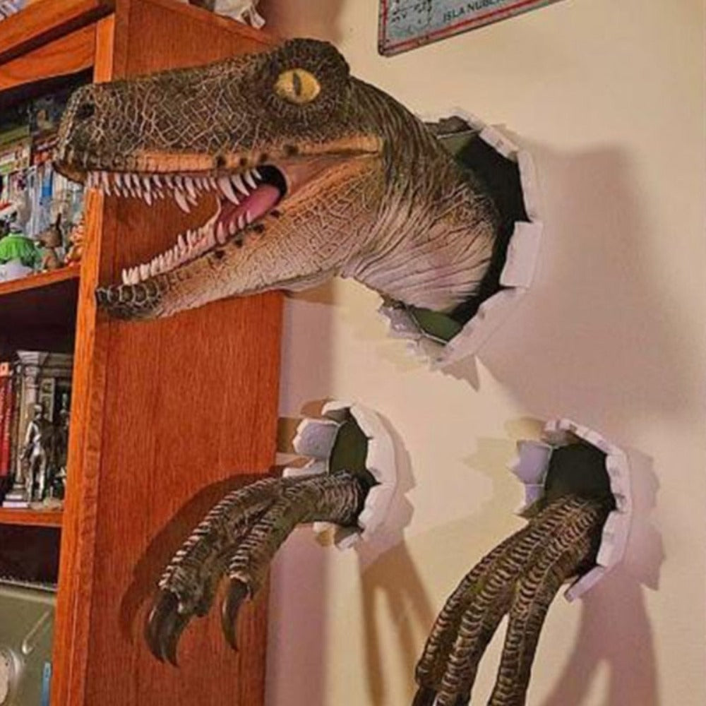 3D Dinosaur Head Wall Mounted Set Home Décor (2 Colors)