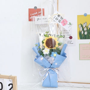 Sunflower Plush Bouquet Flower (14 Options) with Gift Bag