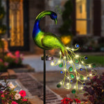 Peacock Solar Light Outdoor Lamp